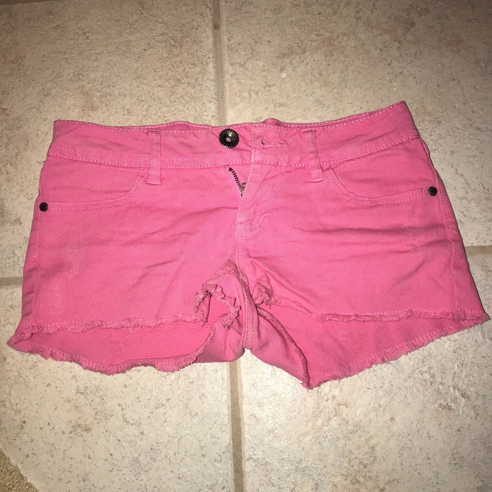 Mudd pink juniors jean shorts